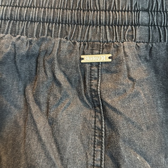 Hurley black lightweight cotton distressed shorts NWT XS - Picture 5 of 10